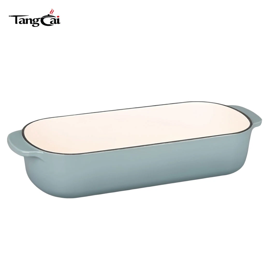 12.5x5.5 inch 5QT Enameled Cast Iron Loaf Pan with Lid, Bread pan, Dutch Oven Bread pan for Homemade Sourdough Bread Baking