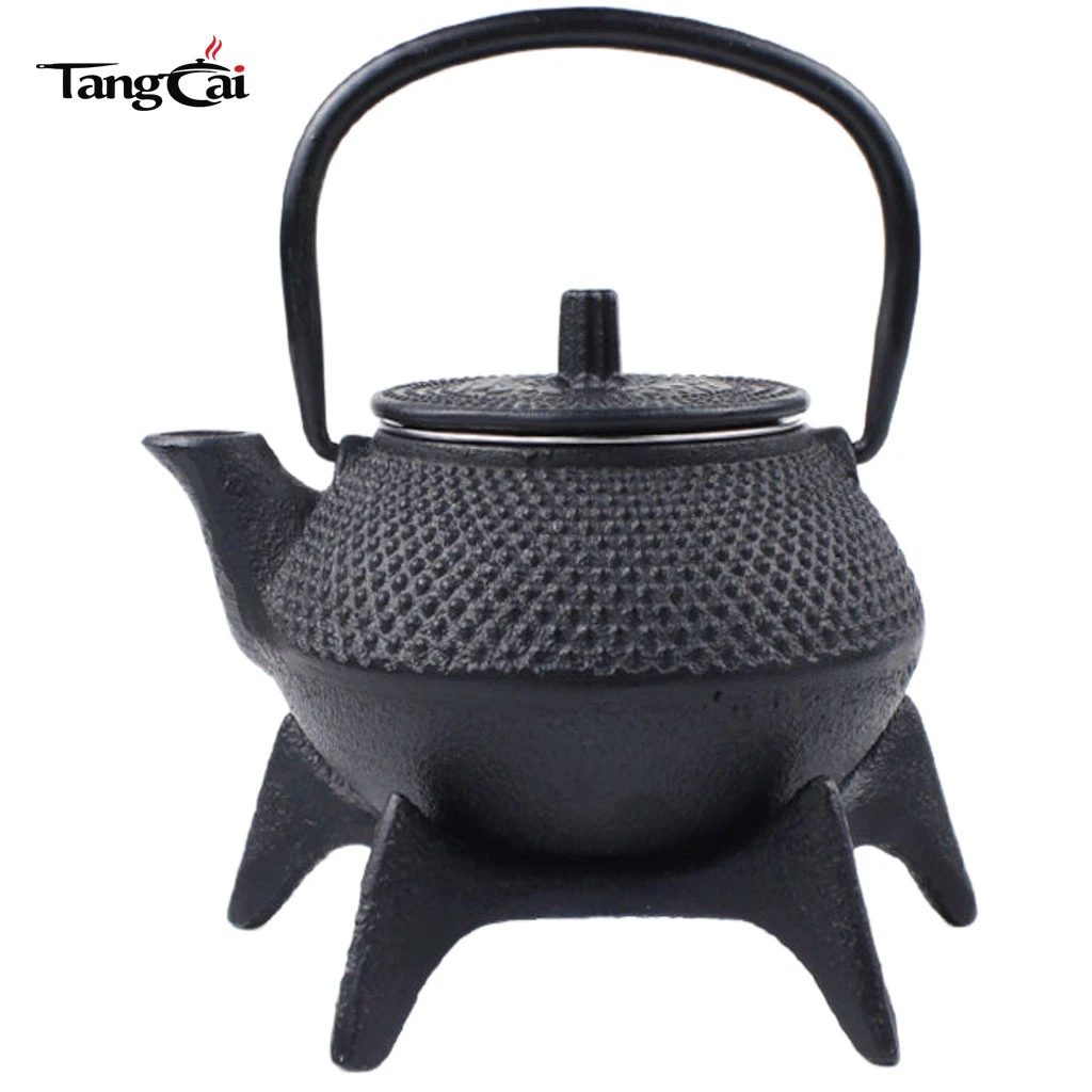 600ml Multi-use Cast Iron Teapot for Boiling & Brewing Tea