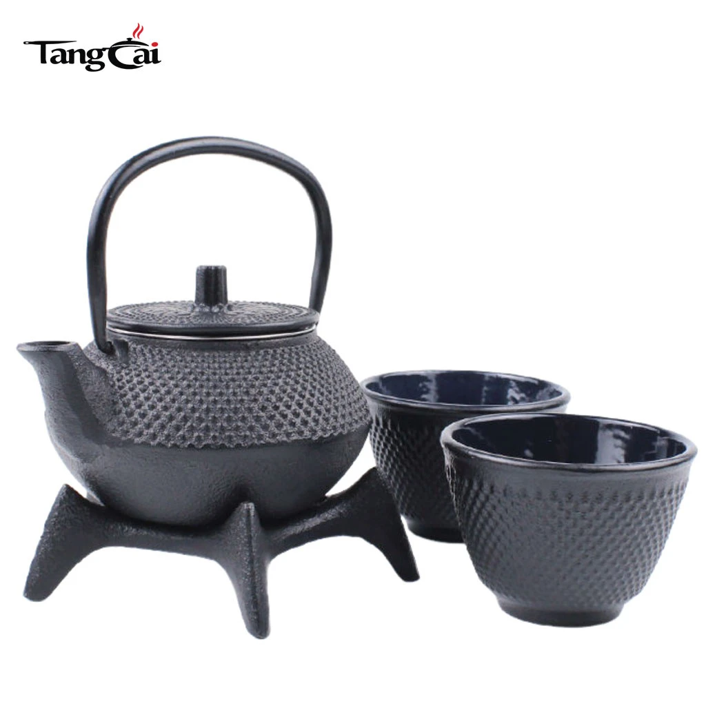 600ml Multi-use Cast Iron Teapot for Boiling & Brewing Tea