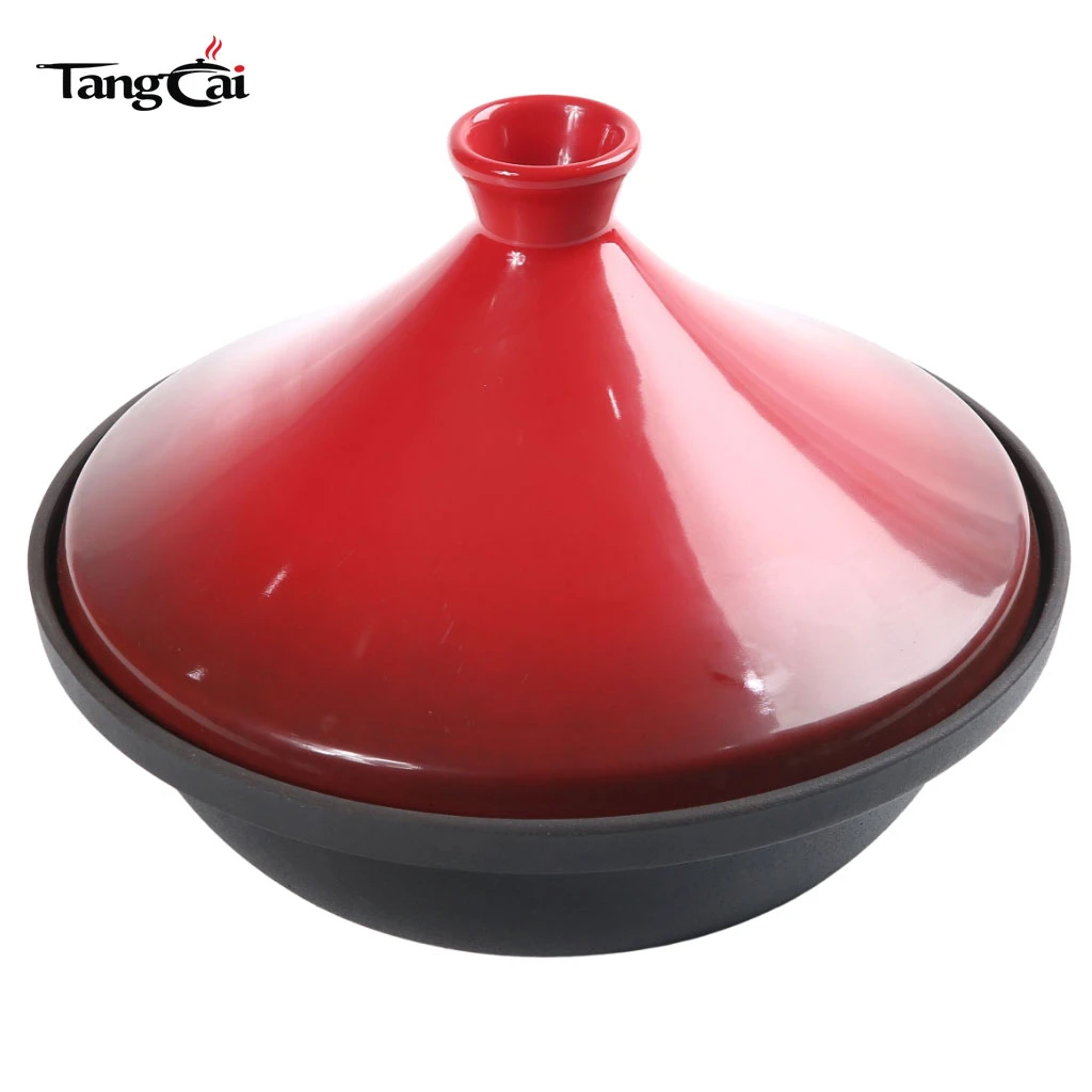 Premium Cast Iron Tagine Pot Durable Construction Heat Retention Ideal for Moroccan Dishes Must-Have for Kitchen
