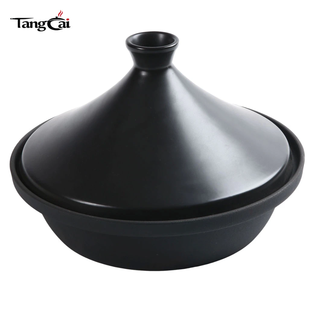 Premium Cast Iron Tagine Pot Durable Construction Heat Retention Ideal for Moroccan Dishes Must-Have for Kitchen
