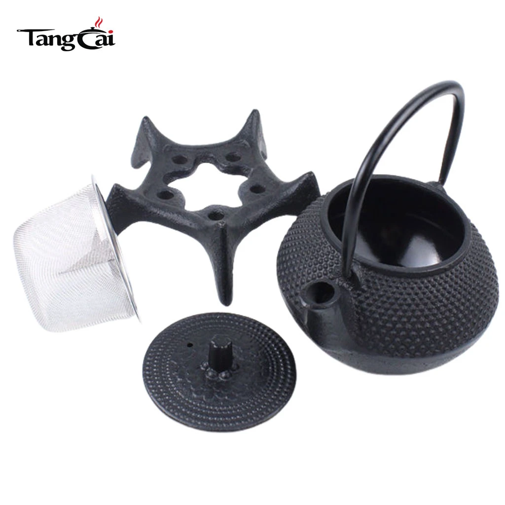 600ml Multi-use Cast Iron Teapot for Boiling & Brewing Tea