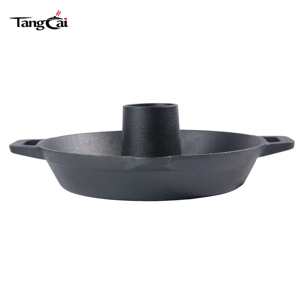 2026 Trending Cast Iron Chicken Roaster Pre-Seasoned Cast Iron Roasting Pan Turkey Fryer Nonstick Frying Pan for Family Party