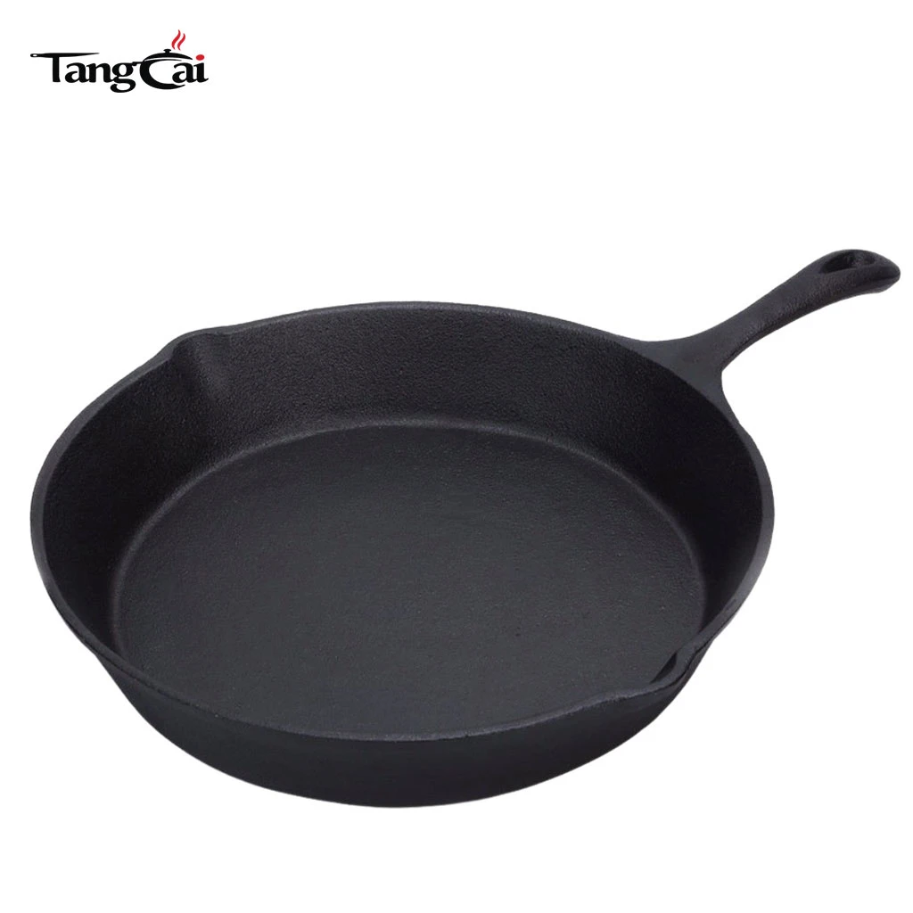 7-Piece Cast Iron Cookware Set with Wooden Box for Camp Cooking