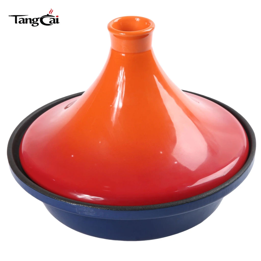 Premium Cast Iron Tagine Pot Durable Construction Heat Retention Ideal for Moroccan Dishes Must-Have for Kitchen