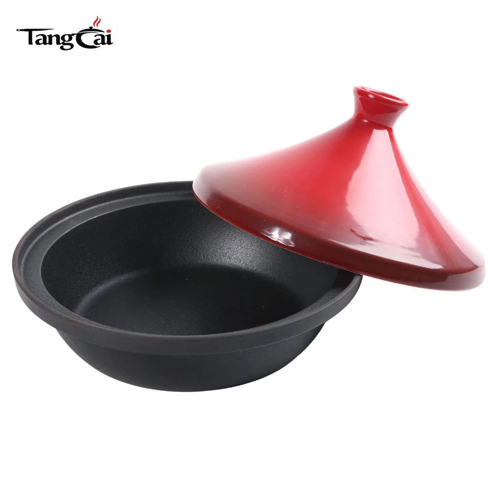 Premium Cast Iron Tagine Pot Durable Construction Heat Retention Ideal for Moroccan Dishes Must-Have for Kitchen