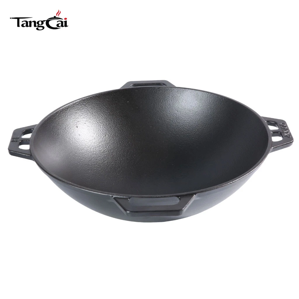 12L Cast Iron Kazan Pot - Large Capacity Cast Iron Cauldron for Outdoor Cooking