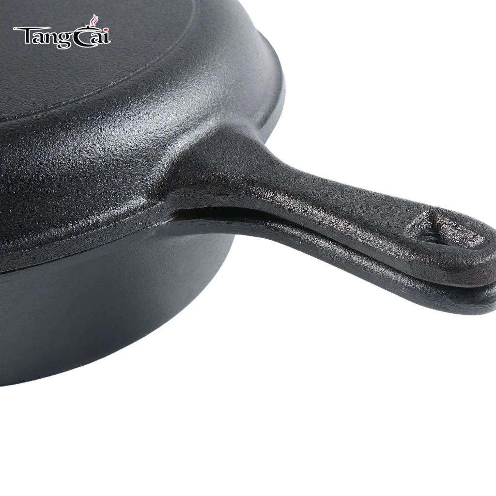 Cast Iron Combo Cooker PFAS-Free 2-in-1 3.2 Quart Dutch Oven and 10 Inch Skillet Set for Sourdough Baking, Frying, and Camping