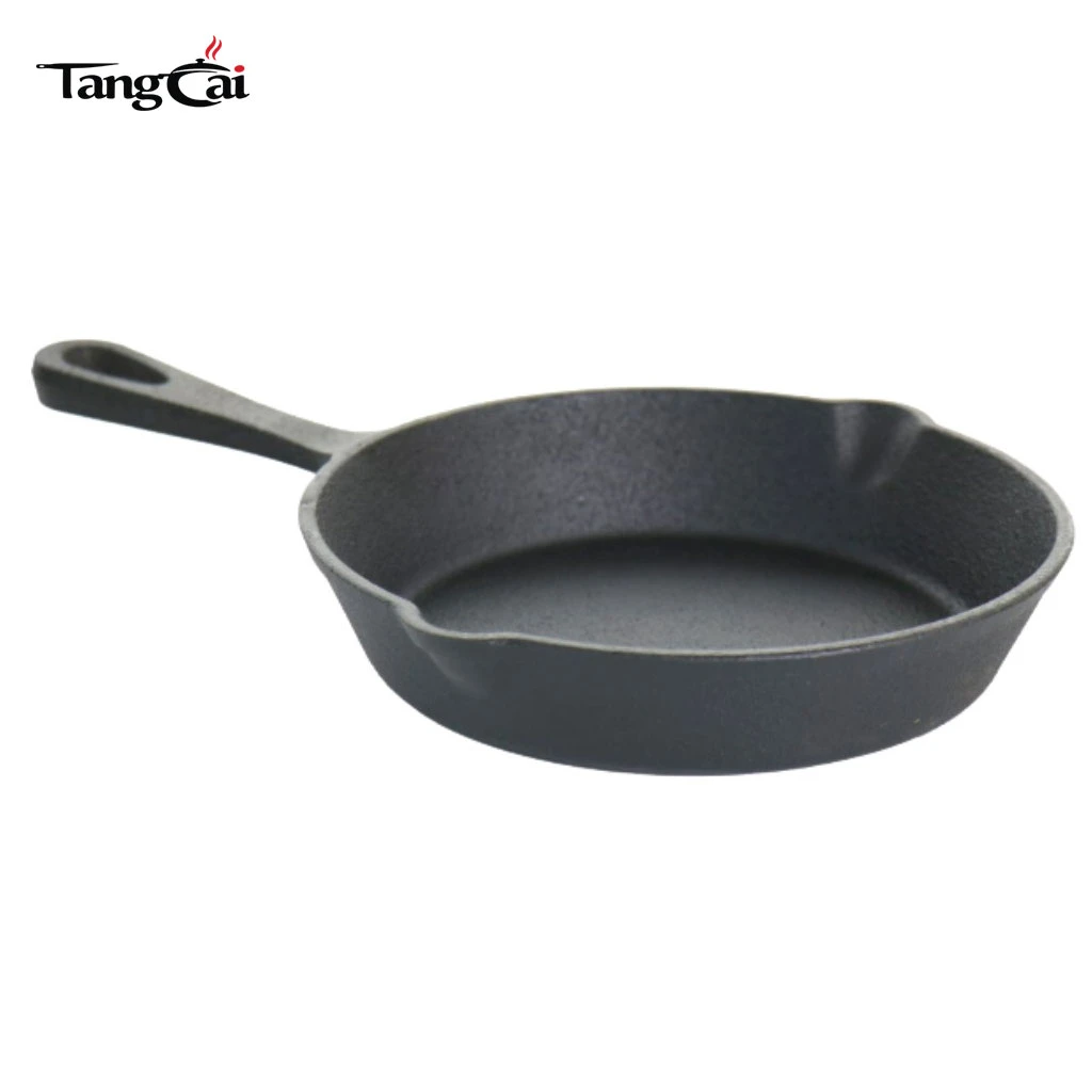 Factory Wholesale 3-Piece Heavy Duty Uncoated Cast Iron Skillet Frying Pan Set Non-stick Original Iron Pan Skillet Cookware Set