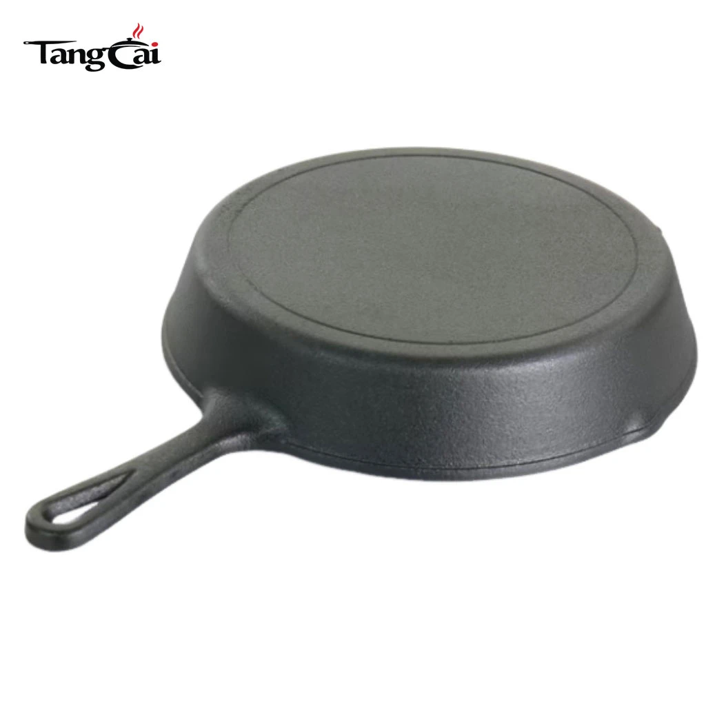 Factory Wholesale 3-Piece Heavy Duty Uncoated Cast Iron Skillet Frying Pan Set Non-stick Original Iron Pan Skillet Cookware Set