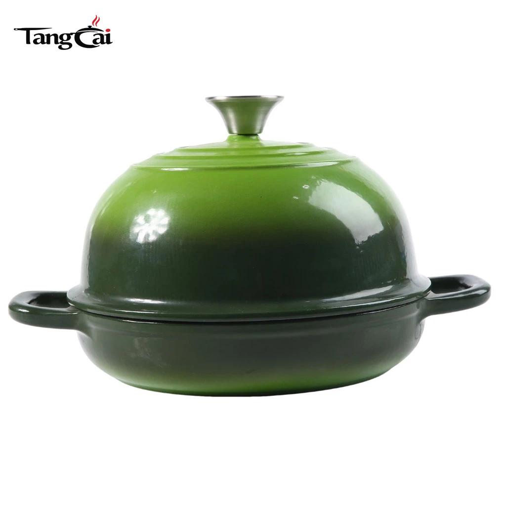 Eco-Friendly Hot Selling 6QT Enamel cast iron bread oven with lid for Homemade Sourdough Bread Baking