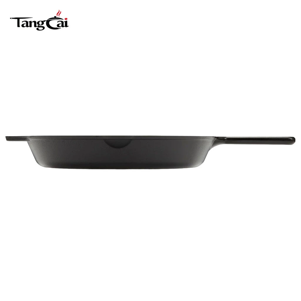Factory Wholesale Heavy Duty 3-Piece Uncoated Non-Stick Cast Iron Skillet Frying Pan Iron Pan Skillet Set