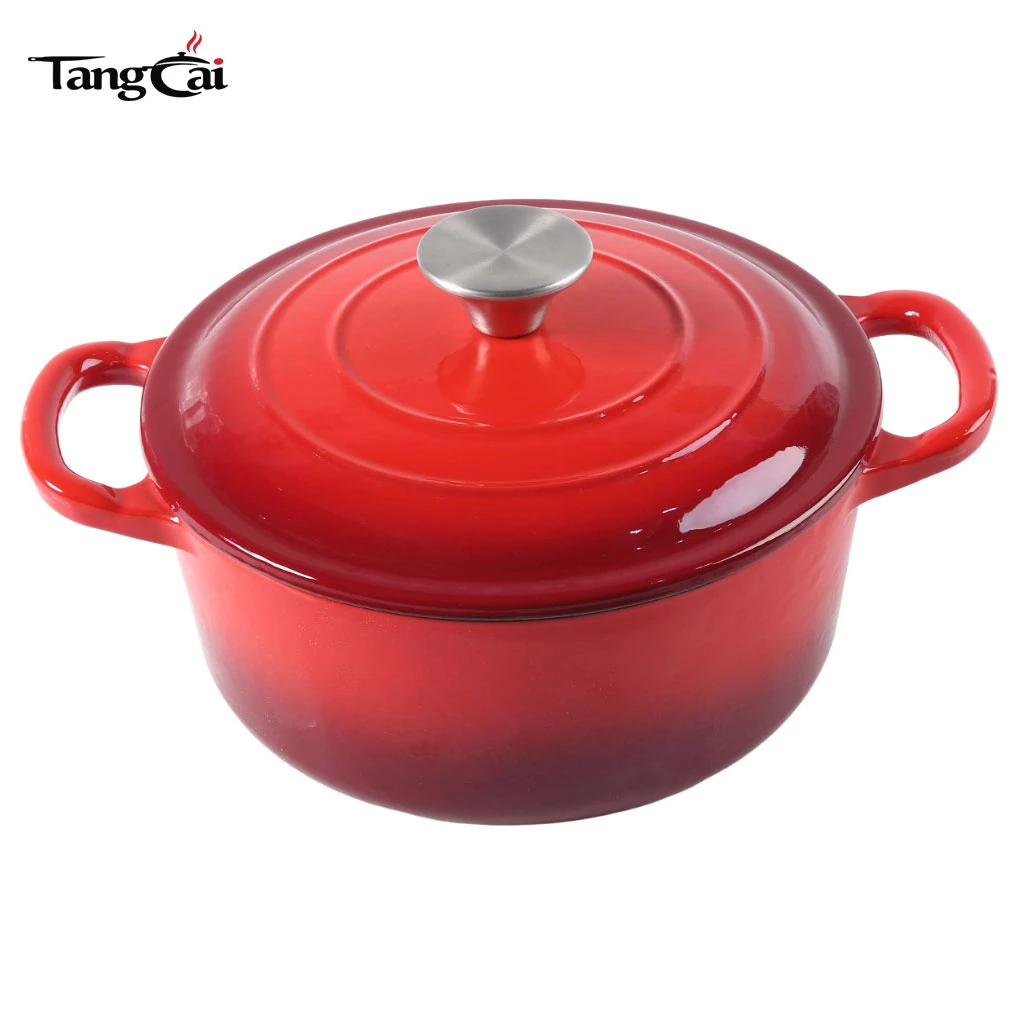 7Qt Large Enameled Cast Iron Dutch Oven with Lid-Perfect for Sourdough Bread Baking