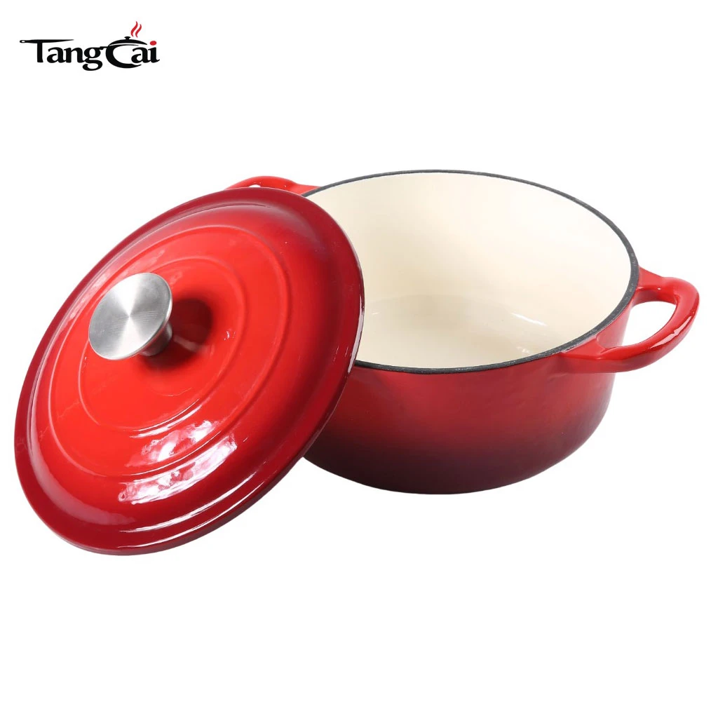7Qt Large Enameled Cast Iron Dutch Oven with Lid-Perfect for Sourdough Bread Baking