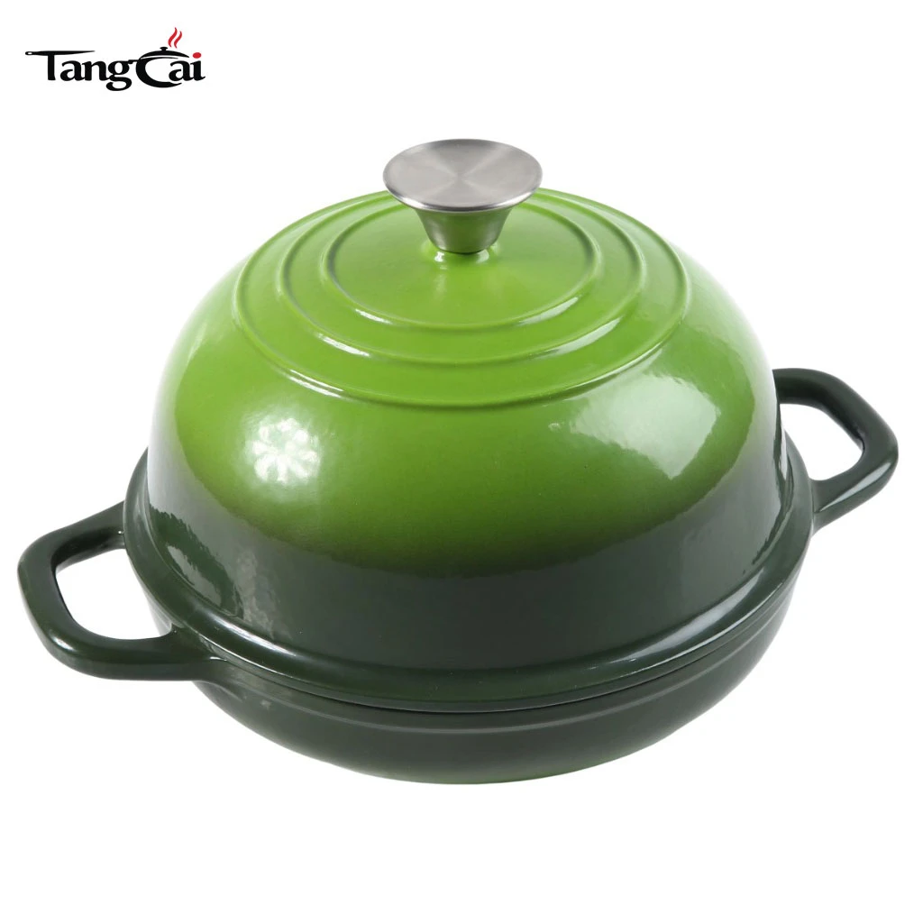 Eco-Friendly Hot Selling 6QT Enamel cast iron bread oven with lid for Homemade Sourdough Bread Baking