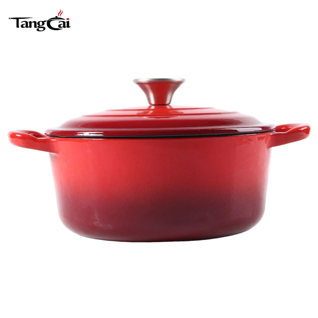 7Qt Large Enameled Cast Iron Dutch Oven with Lid-Perfect for Sourdough Bread Baking