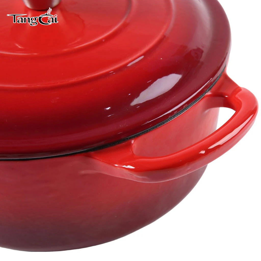 7Qt Large Enameled Cast Iron Dutch Oven with Lid-Perfect for Sourdough Bread Baking