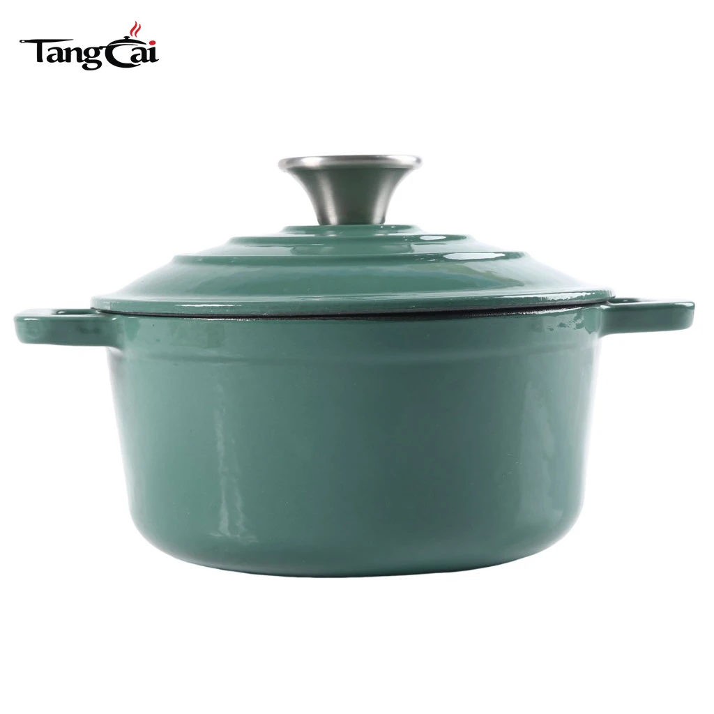 2.5QT Mini Enameled Cast Iron Dutch Oven with Lid &ndash; Small Non-Stick Casserole for Steaming, Baking, and Roasting