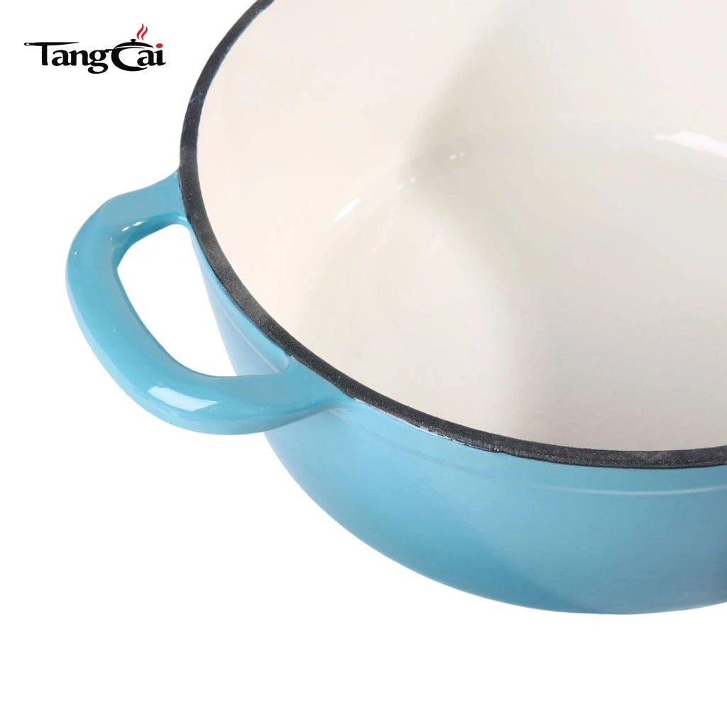 Enameled Cast Iron Dutch Oven with high dome lid, Deep Body Casserole Pot for Sourdough Bread Baking