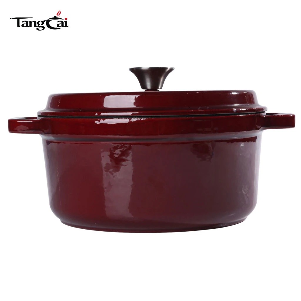 Staub Style Wine Red Enameled Cast Iron Dutch Oven, 5QT Dutch Oven, Multi-size Casserole Pot 1 Million Customers Verified