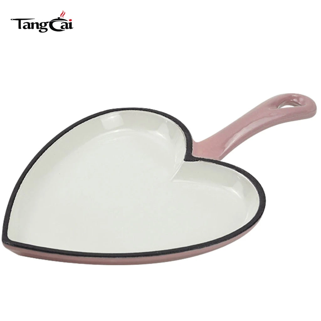 Mini Bakeware Pink Enameled Cast Iron Heart Shaped Skillet