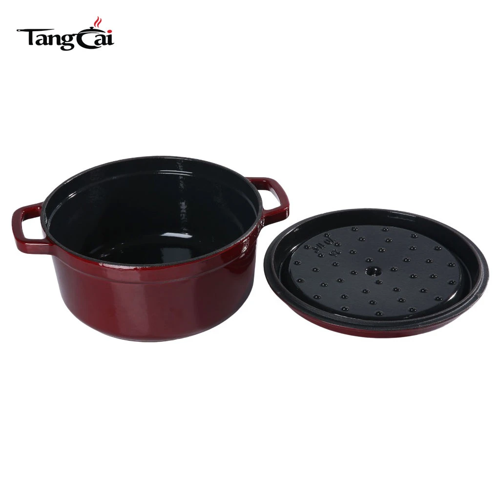 Staub Style Wine Red Enameled Cast Iron Dutch Oven, 5QT Dutch Oven, Multi-size Casserole Pot 1 Million Customers Verified