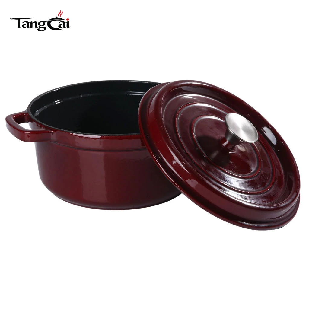 Staub Style Wine Red Enameled Cast Iron Dutch Oven, 5QT Dutch Oven, Multi-size Casserole Pot 1 Million Customers Verified
