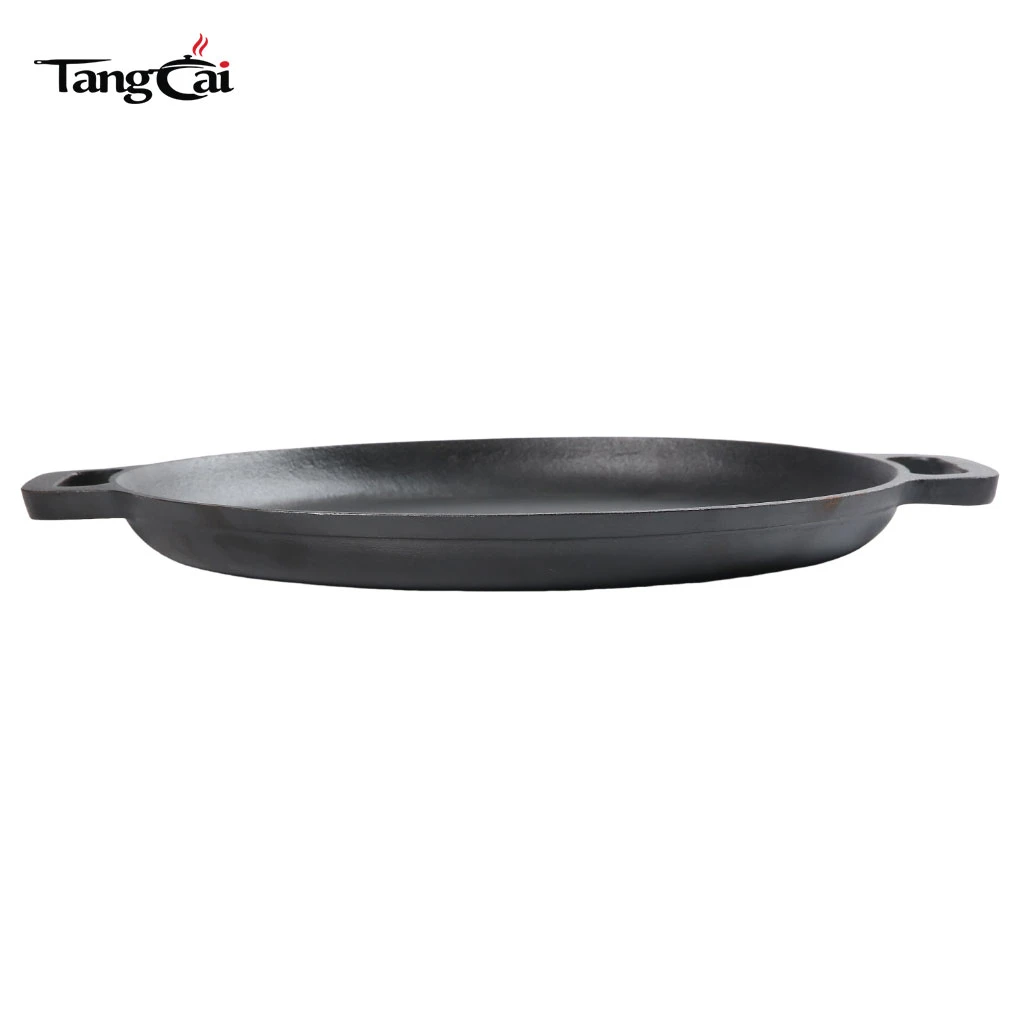 Wholesale Preseasoned 12&rdquo; 14&rdquo; 16&rdquo; Cast Iron Pizza Pan, Nonstick Round Griddle Tray