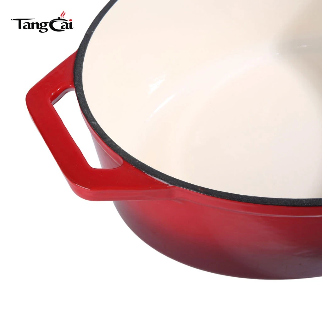 Custom Extra Large Capacity Enameled Cast Iron Dutch Oven, Big Size Oval Casserole Pot with Lid