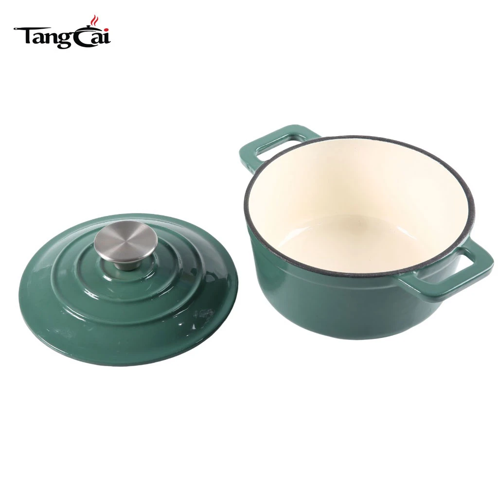 2.5QT Mini Enameled Cast Iron Dutch Oven with Lid &ndash; Small Non-Stick Casserole for Steaming, Baking, and Roasting