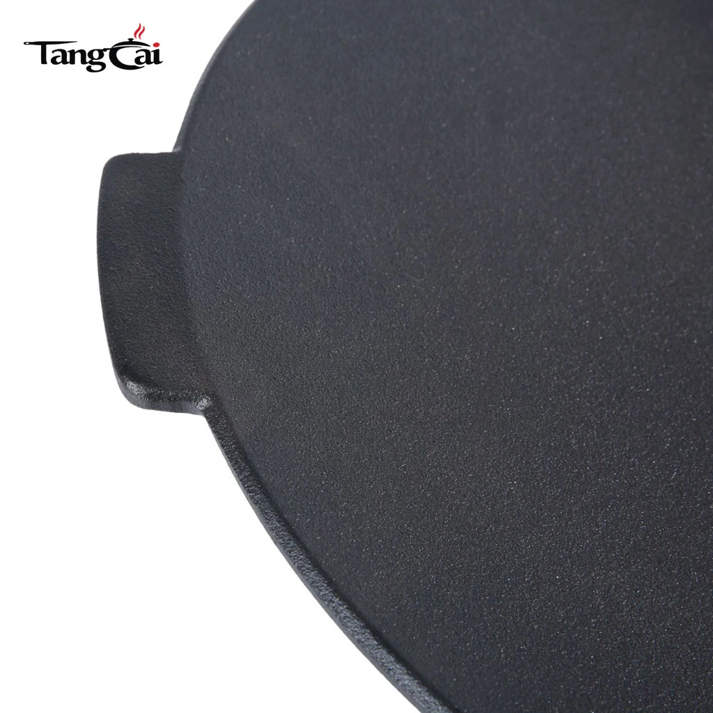 Large Flat Cast Iron Outdoor Griddle Pan- Pre-Seasoned Black Iron Fire Pit for BBQ Grilling
