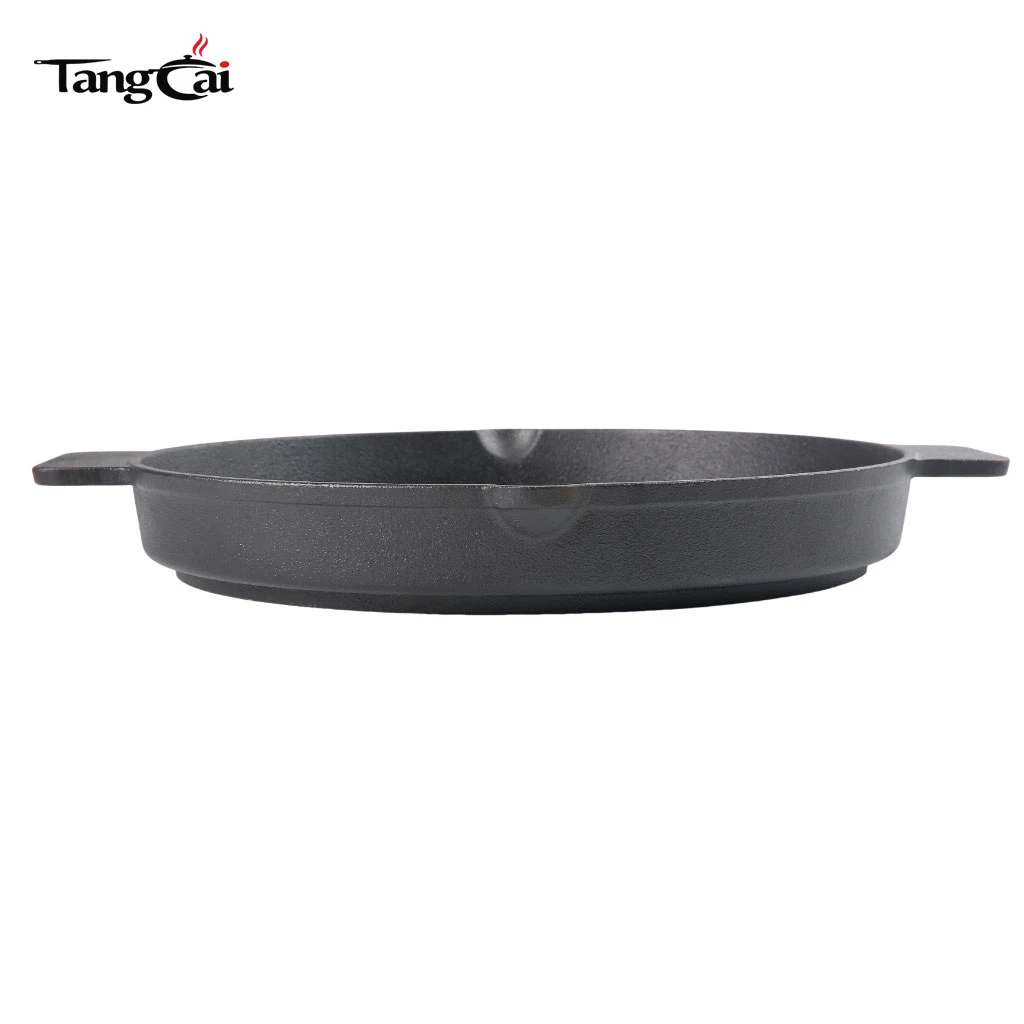 Custom 10 Inch Pre-seasoned Cast Iron Skillet with Dual Handles