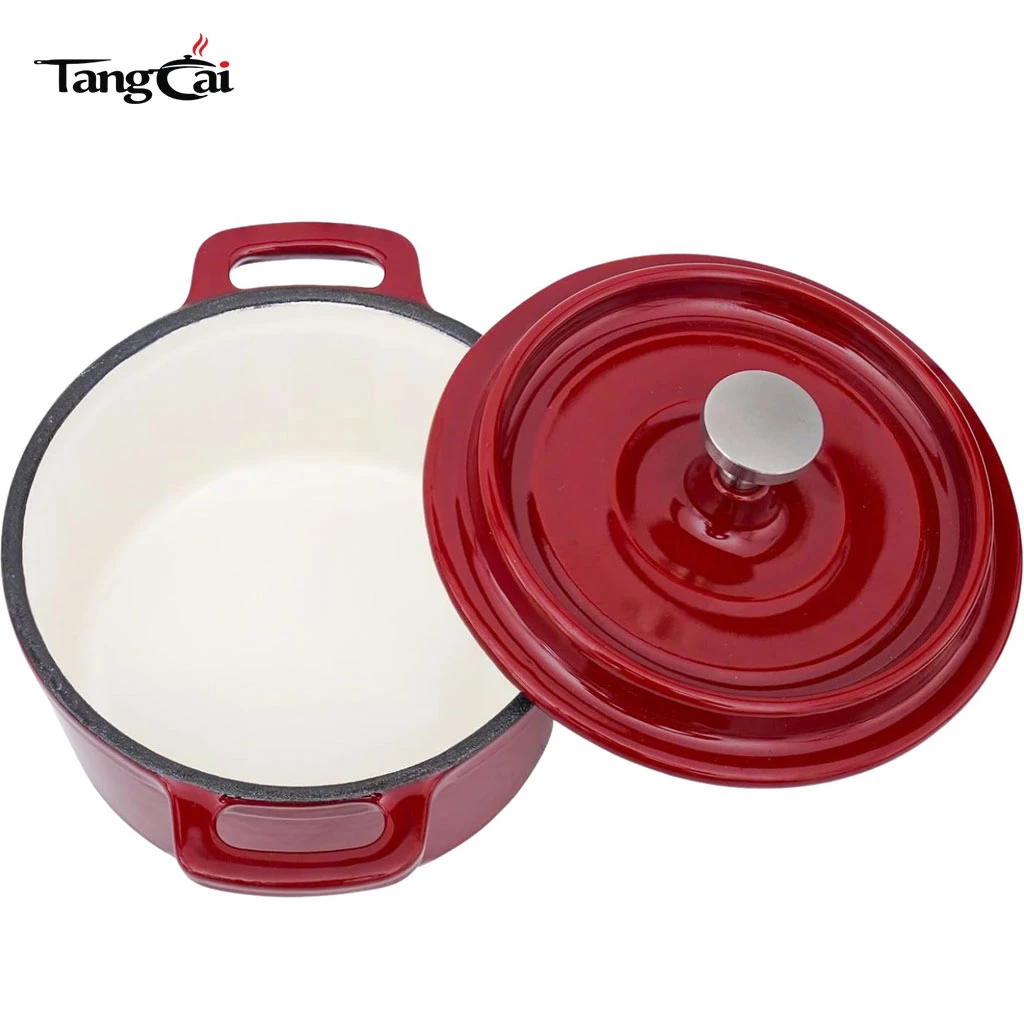 2Piece Enameled Cast Iron Cocotte | Mini Enamel Cast Iron Casserole  | Perfect for Dips and Desserts