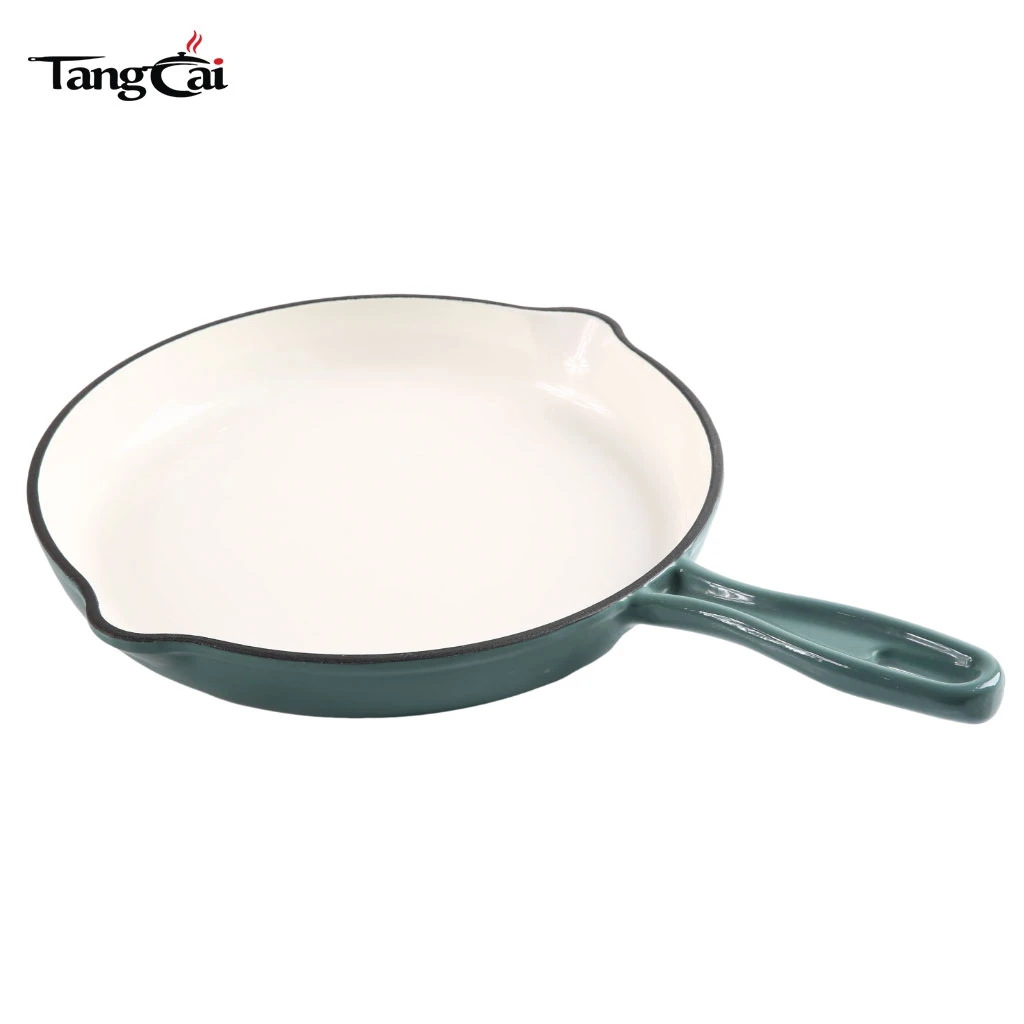Glossy Teal 2-Piece Enameled Cast Iron Cookware Set