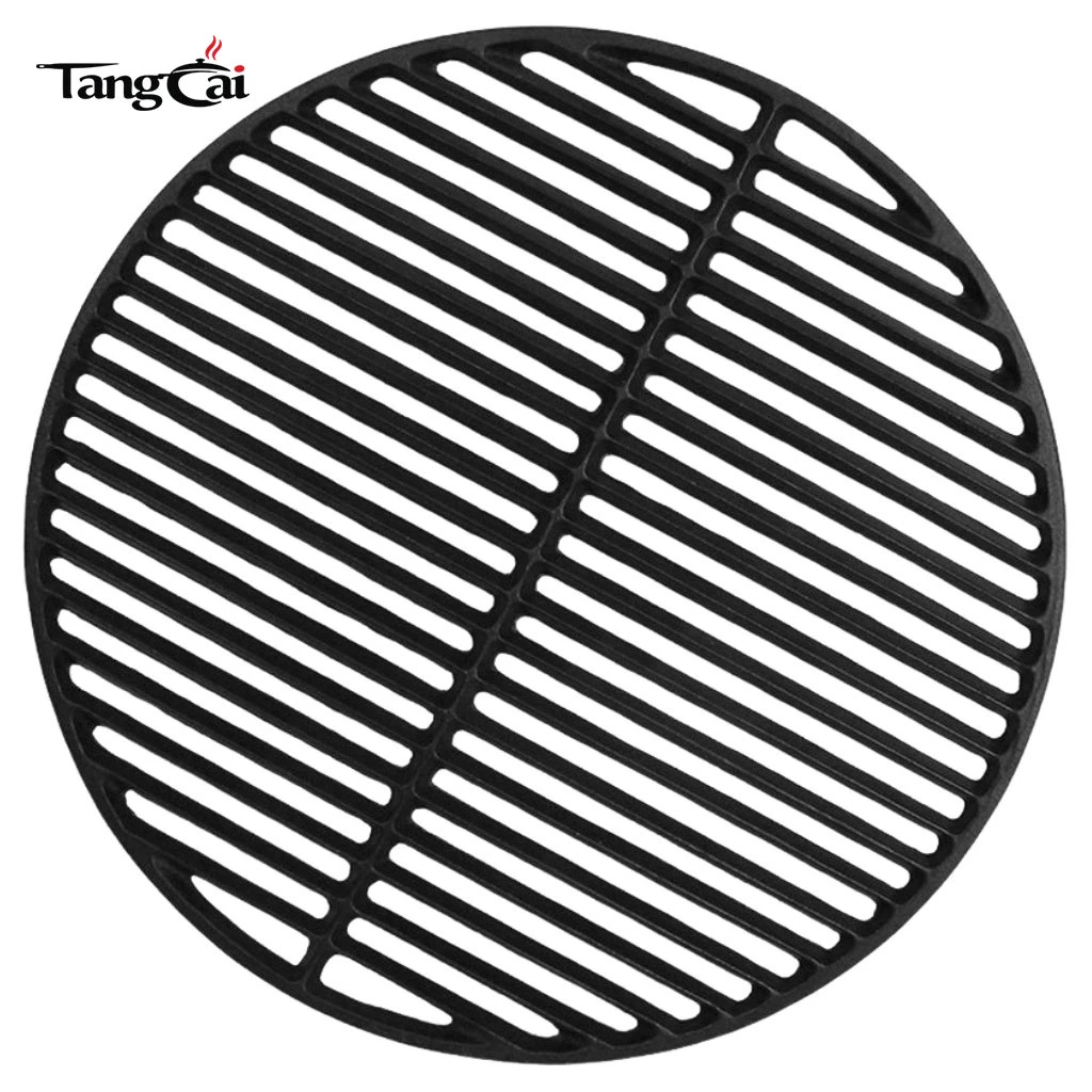 Large 18 inches Cast Iron Cooking Grids Grates, Reversible Griddle Perfect for Pretty Barbecue