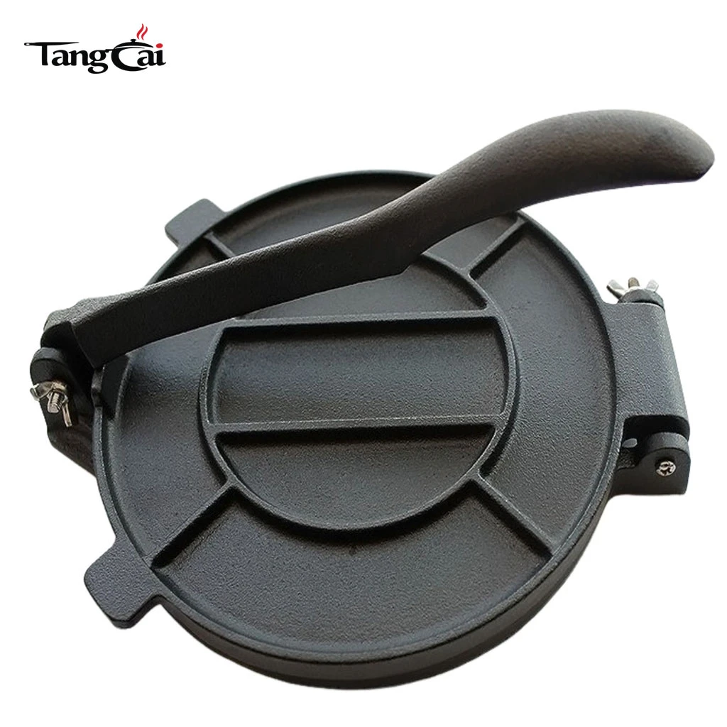 Wholesale Pre-Seasoned 8Inch 10Inch 12Inch Cast Iron Tortilla Press