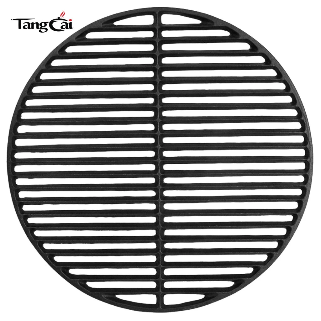 Large 18 inches Cast Iron Cooking Grids Grates, Reversible Griddle Perfect for Pretty Barbecue
