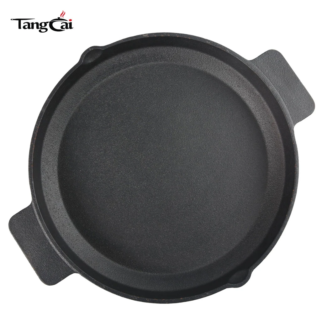 Custom 10 Inch Pre-seasoned Cast Iron Skillet with Dual Handles