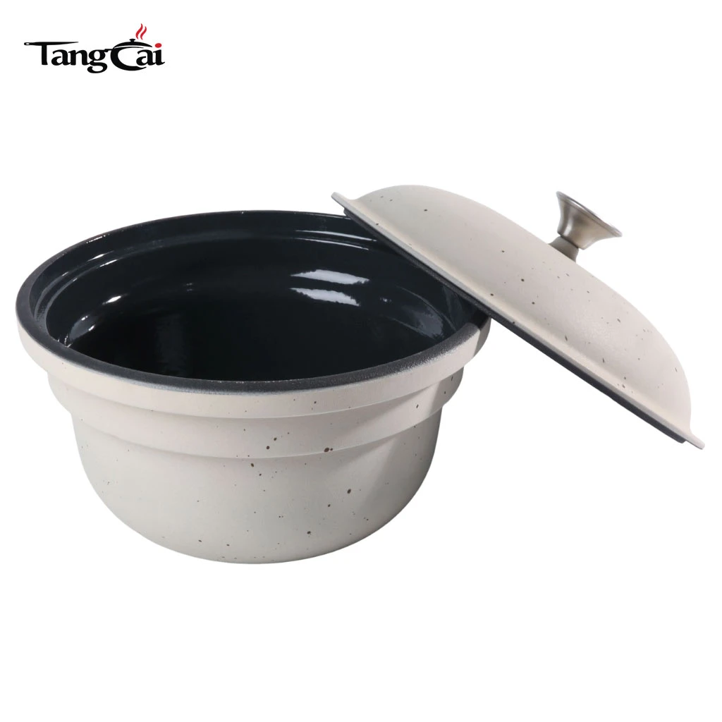 Large Enameled Cast Iron Rice Pot, Japanese Style Gohan Nabe Rice Cooker