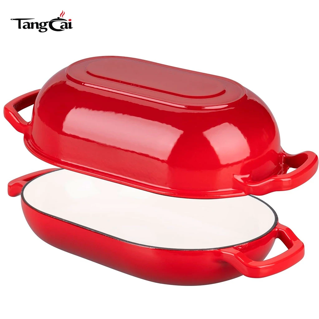 Wholesale 2in1 5QT Enameled Cast Iron Sourdough Bread Oven