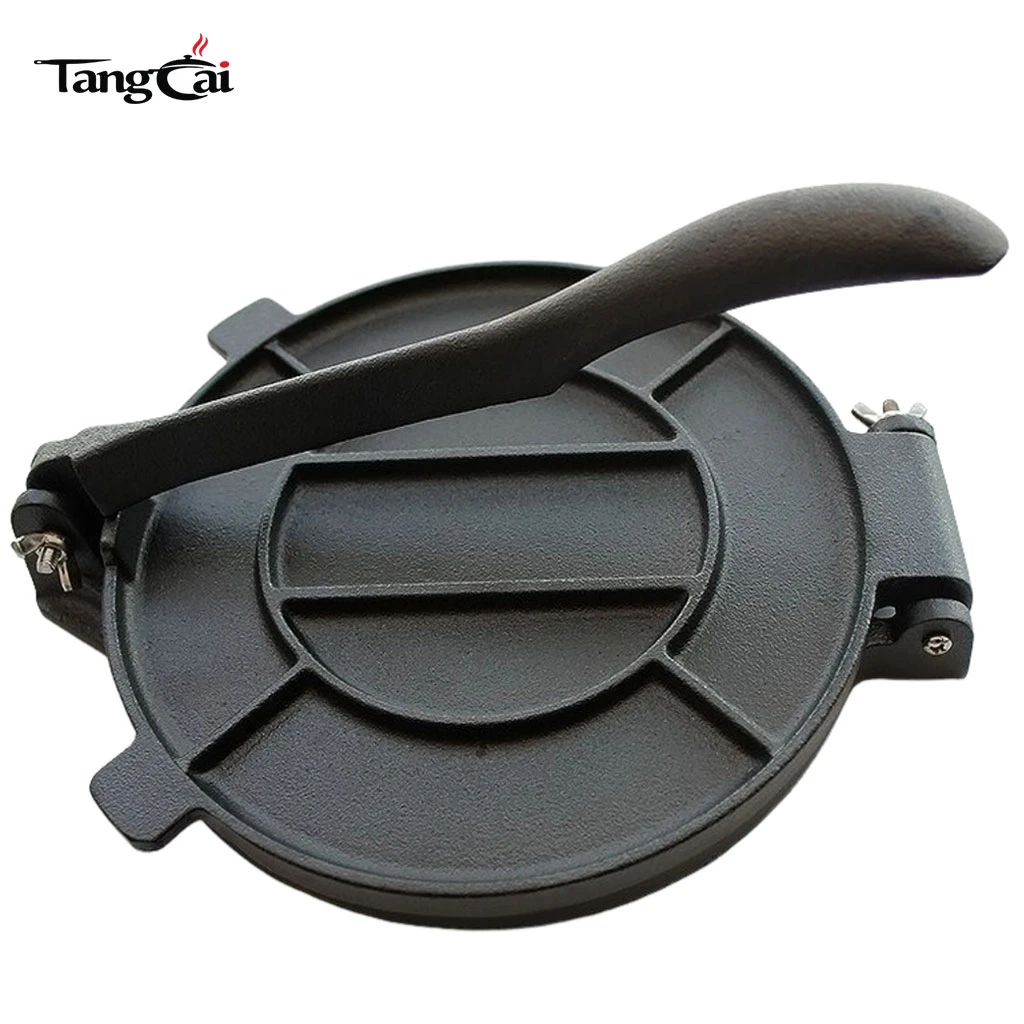 Wholesale Pre-Seasoned 8Inch 10Inch 12Inch Cast Iron Tortilla Press