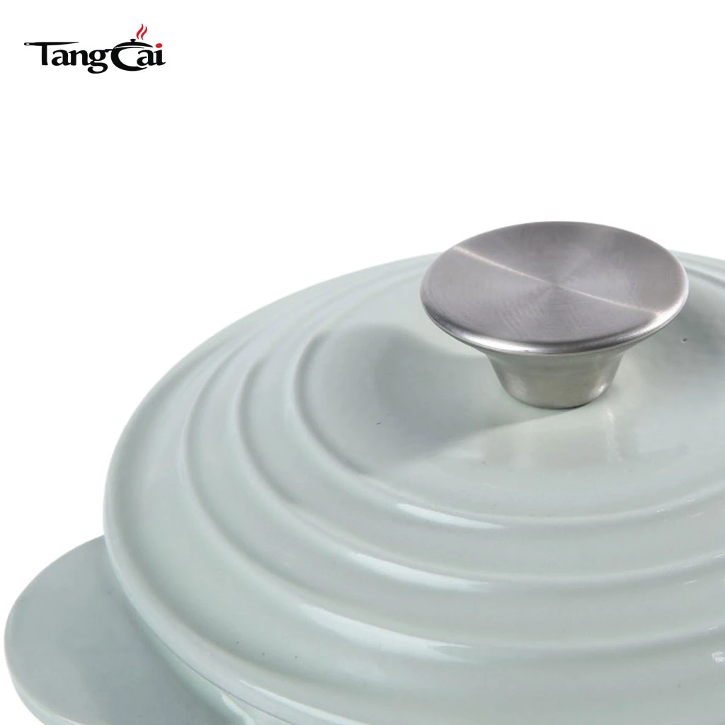 Mini Tall Body Deep 1.8QT Enameled Cast Iron Rice Pot