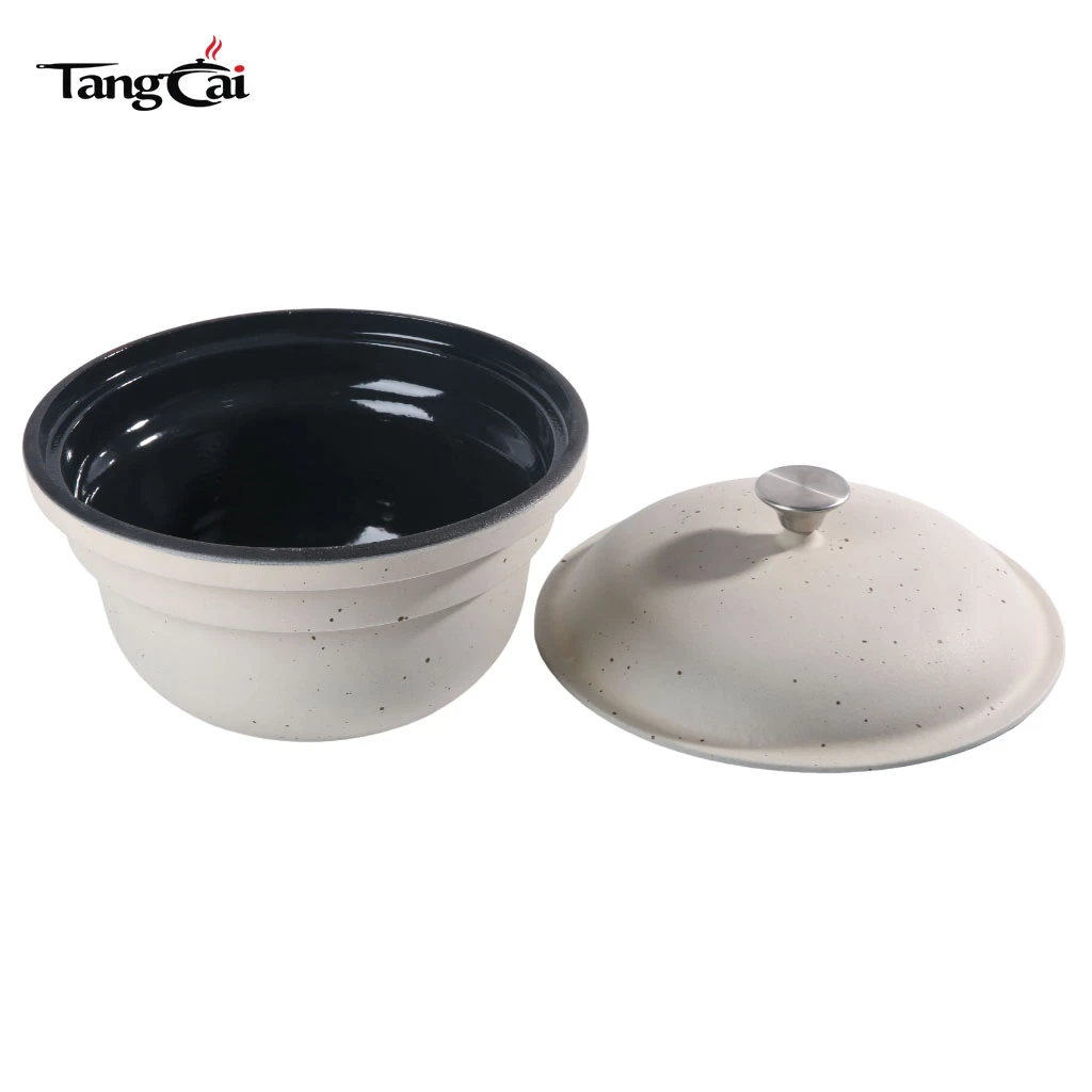 Large Enameled Cast Iron Rice Pot, Japanese Style Gohan Nabe Rice Cooker
