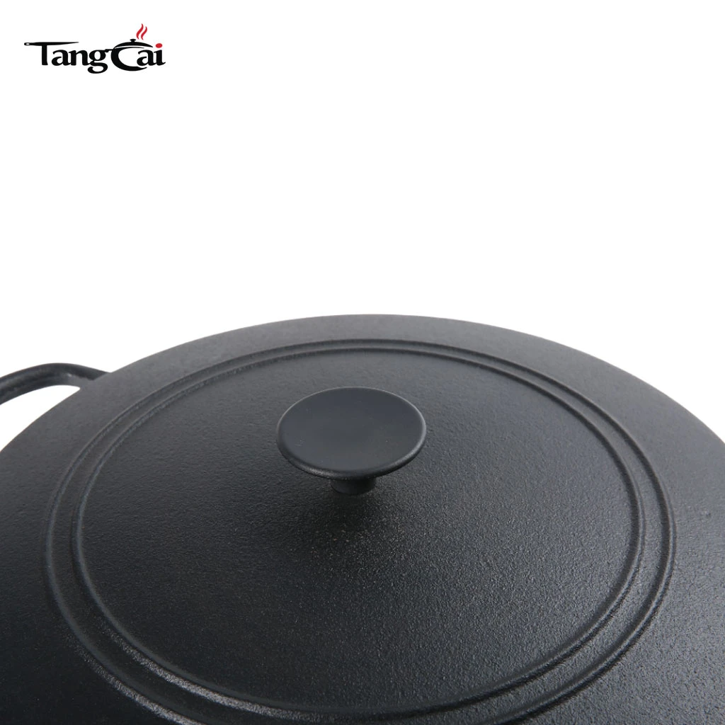 Pre-Seasoned Shallow Cast Iron Braiser Pan with Lid, Ideal for Indoor & Outdoor Searing, Braising & Roasting