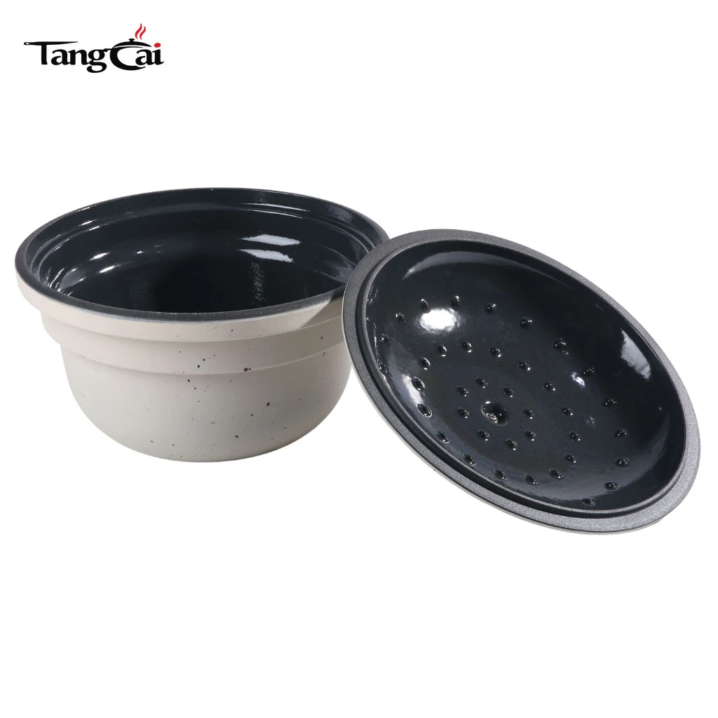 Large Enameled Cast Iron Rice Pot, Japanese Style Gohan Nabe Rice Cooker