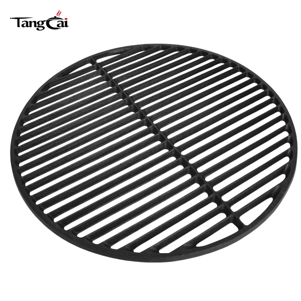Large 18 inches Cast Iron Cooking Grids Grates, Reversible Griddle Perfect for Pretty Barbecue