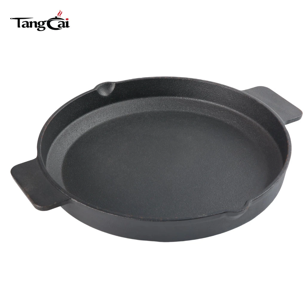 Custom 10 Inch Pre-seasoned Cast Iron Skillet with Dual Handles