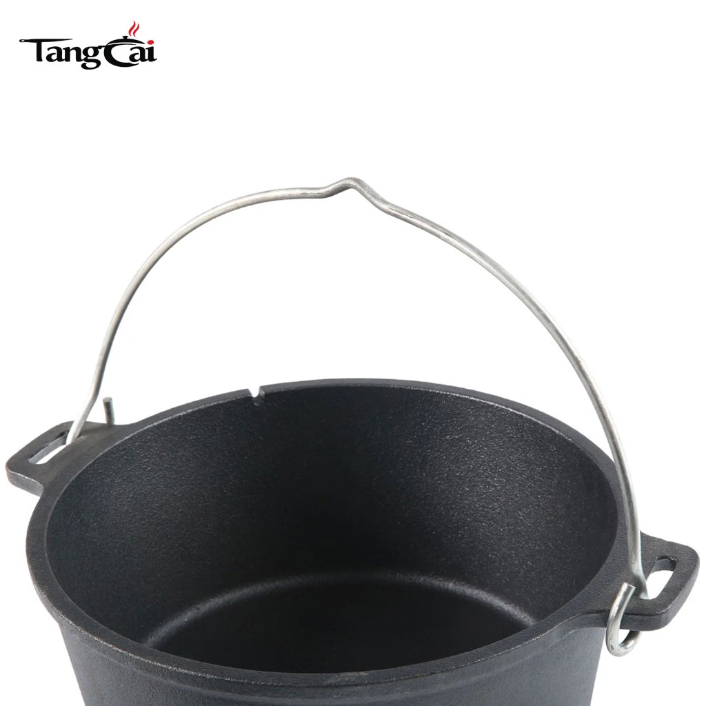 Wholesale Pre-Seasoned Cast Iron Large Camp Dutch Oven with Lid and 3-Legged