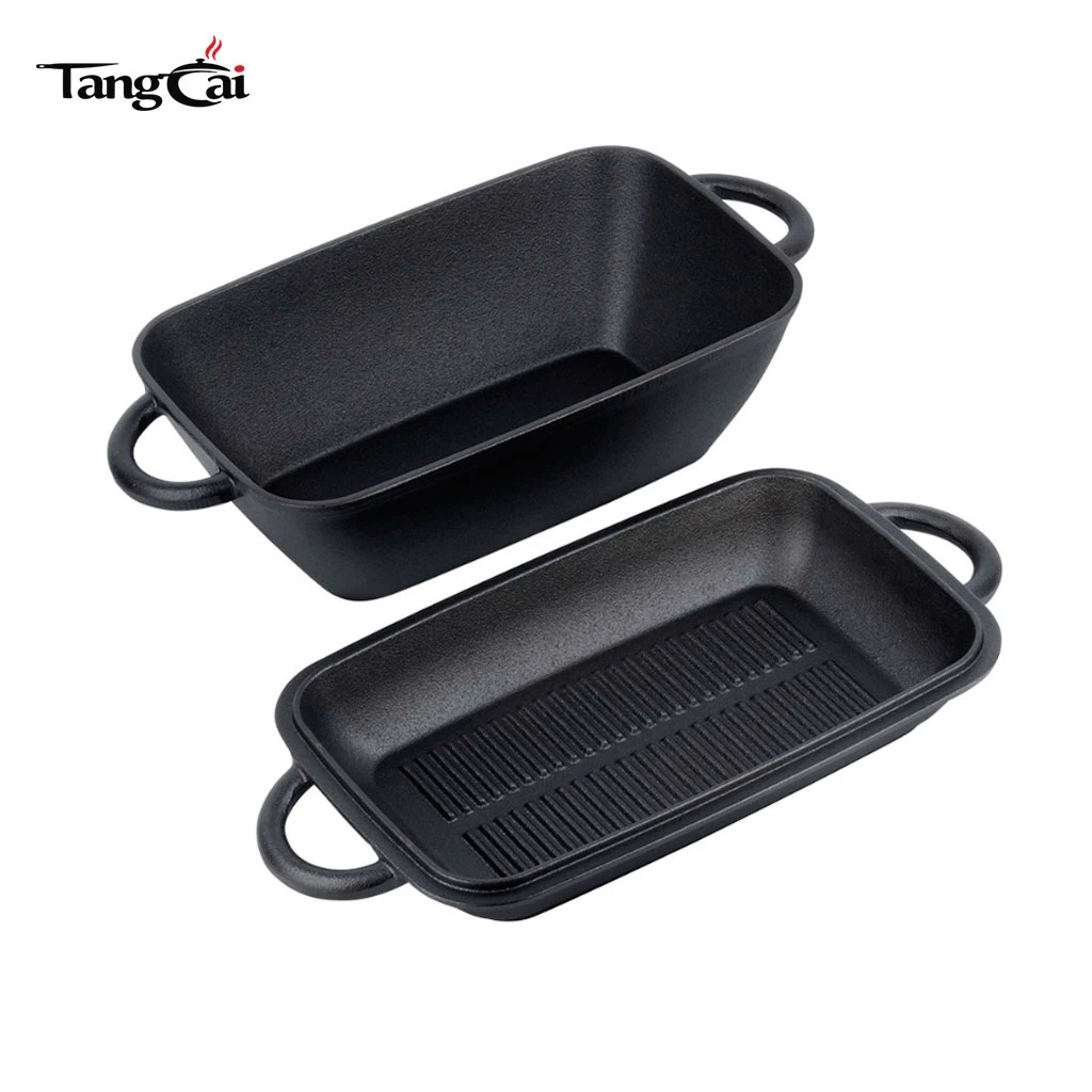 Wholesale Oval 6.5 Quart Cast Iron Combo Cooker, 2-in-1 Sourdough Bread Baker & Roasting Pan