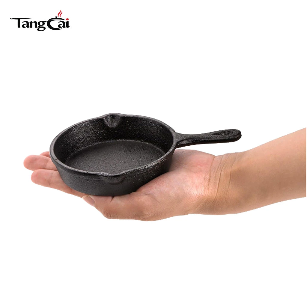 Wholesale 4-Piece Mini Cast Iron Fry Pan Set, Stackable Single-Size Small Round Skillet Set